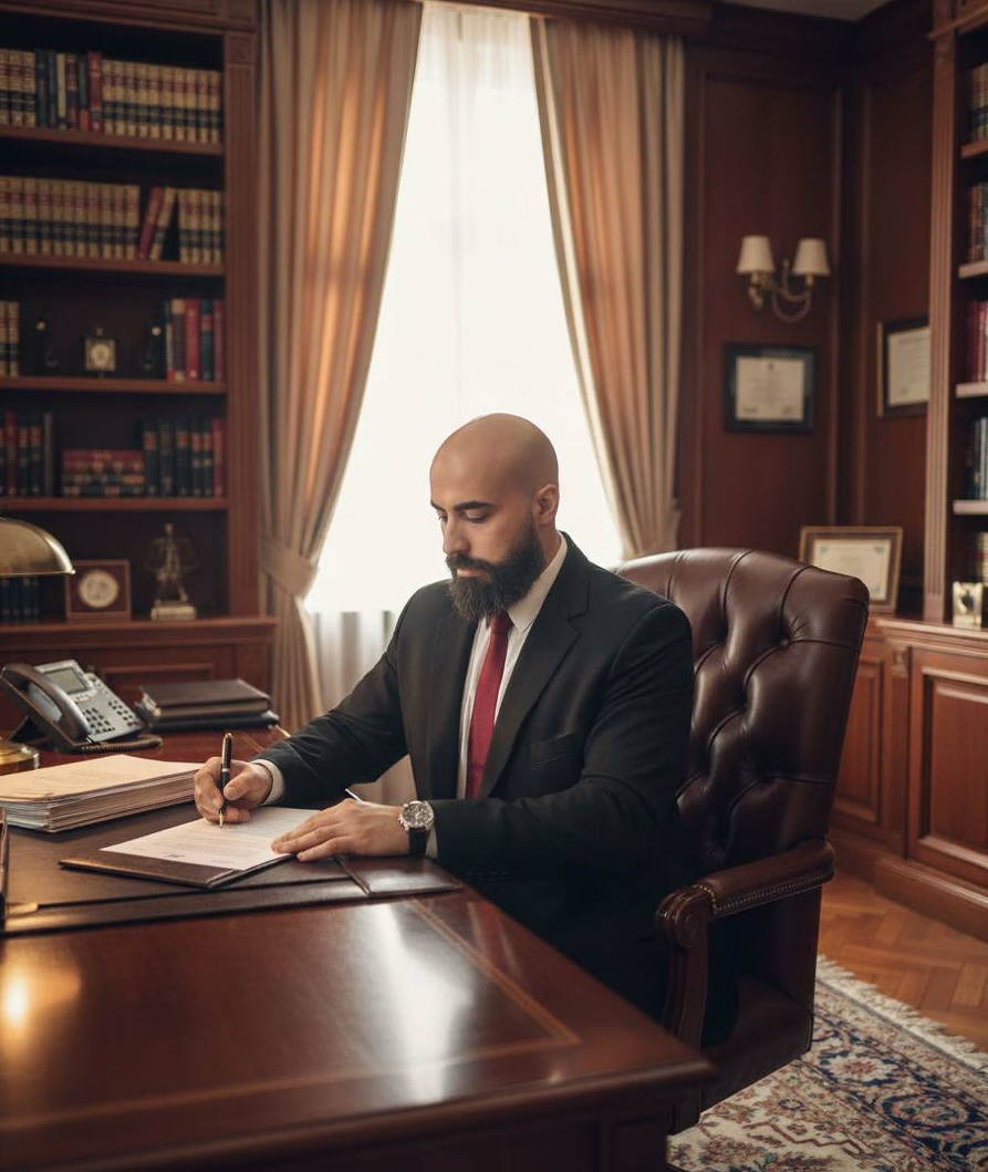 Dr. Marcos Caetano em seu escritório